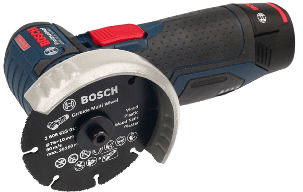 Акумуляторна кутова шліфувальна машина Bosch GWS 12V-76 (06019F200B) фото