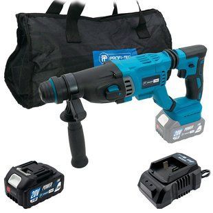 Аккумуляторный перфоратор для дома PROFI-TEC 20V PBH201BL (1 х PT2050HE (5.0Аг), зарядное устройство, СУМКА) (pt5965) фото