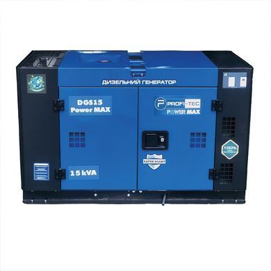 Дизельный генератор PROFI-TEC DGS15 Power MAX 15кВА/12кВт, 220V (pt5028) фото