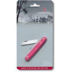 Нож садовый Victorinox Floral 100мм/1функ/роз.мат 3.9050.53 (блистер)