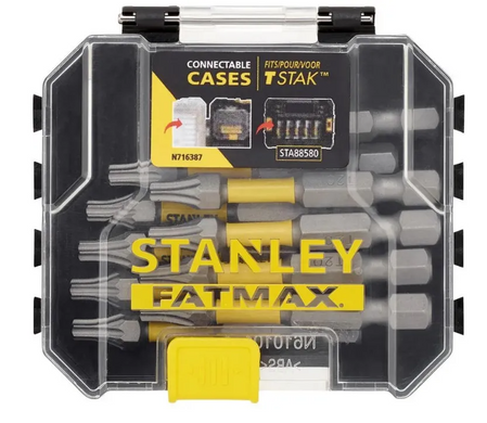 Набор бит STANLEY FatMax, Torx, 50 мм, 10 шт, кейс (STA88574) (STA88574) фото