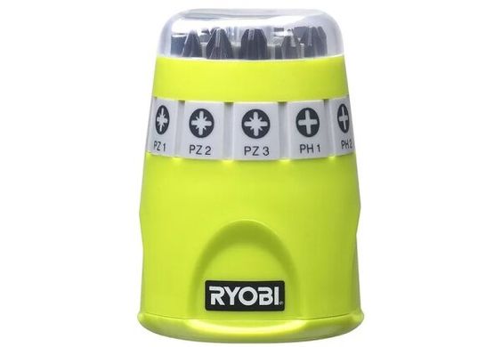 Набір біт Ryobi RAK10SD 10 предметів + ​​тримач (5132002549) фото
