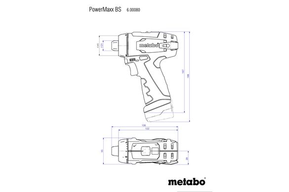 Акумуляторний шурупокрут Metabo PowerMaxx BS Basic Mobile Workshop (600080880) фото