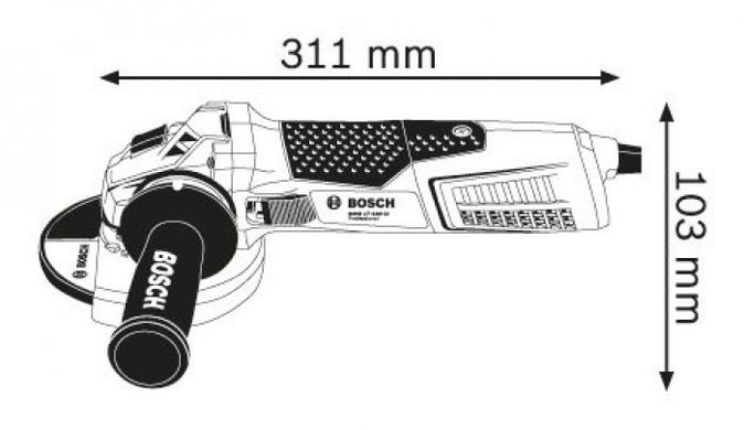Кутова шліфмашина Bosch GWS 19-150 CI (060179R002) фото