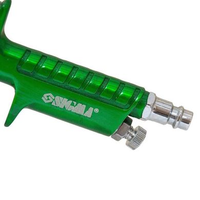 Фарборозпилювач Sigma HVLP-mini ⌀0.8 (зел) в / б (пласт) (6812041) (6812041) фото