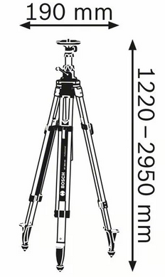 Штатив Bosch BT 300 HD (122-295 см) (601091400) фото