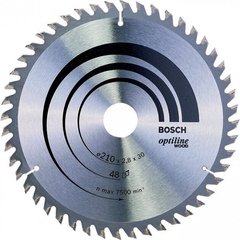 Пильный диск по дереву Bosch Optiline Wood 210*2,8*30 мм (2608640623) фото