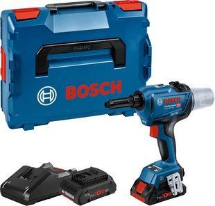 Аккумуляторный заклепочник Bosch GRG 18V-16 C (2 АКБ ProCORE 4 Ач, ЗУ, L-BOXX) (06019K5001) фото