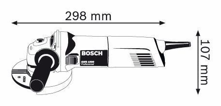 Угловая шлифмашина Bosch GWS 1000 (0601828800) фото