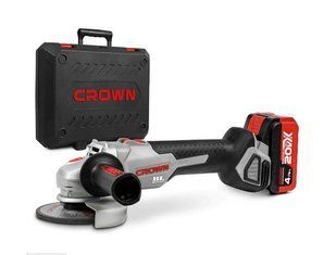 Аккумуляторная угловая шлифмашина CROWN CT23001-115HX-4 BMC (403754) фото