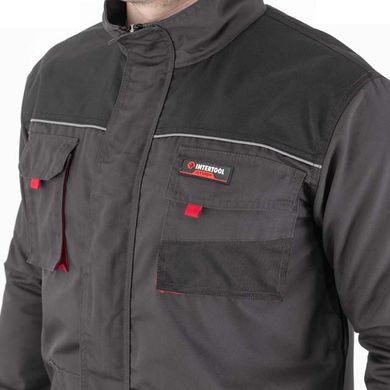 Куртка рабочая 80 % полиэстер, 20 % хлопок, плотность 260 г/м2, XL INTERTOOL SP-3004 (SP-3004) фото