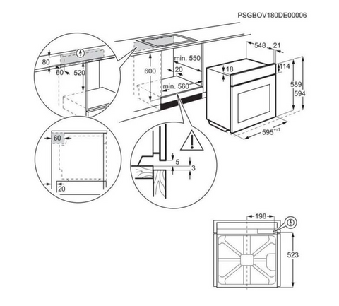 Духовой шкаф electrolux opeb2320v