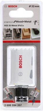 Биметаллическая коронка Bosch Progressor for Wood&Metal, 32 мм (2608594207) фото