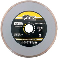Алмазний диск Werk Ceramics 1A1R WE110122 180x5x25.4 мм (43567) фото