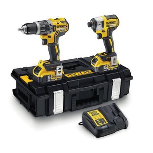 Набор из двух инструментов шуруповерт DCD796 и гайковерт DCF887 DeWALT DCK266P2 (DCK266P2) фото