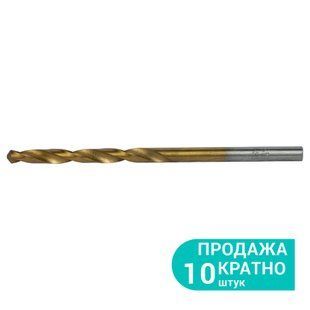 Сверло по металлу HSS-TIN титановое &Oslash;3,8мм SIGMA (1165311) (1165311) фото