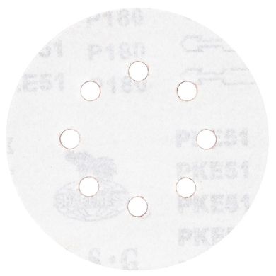 Шлифовальный круг 8 отверстий Ø125мм P180 (10шт) SIGMA (9122691) (9122691) фото