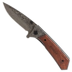Нож раскладной 122мм (рукоятка дерево) SIGMA