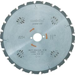 Пильный диск Metabo Power cut HW/CT 216х2.4/1.8x30, Z24 WZ 5° отр. (628009000) фото