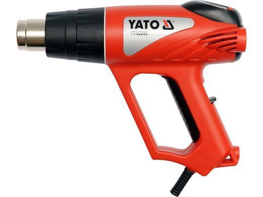 Технічний фен мережевий YATO YT-82293 (2000 Вт, 70-600 &deg;C, LCD, у кейсі) (YT-82293) фото