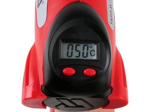Технічний фен мережевий YATO YT-82293 (2000 Вт, 70-600 &deg;C, LCD, у кейсі) (YT-82293) фото