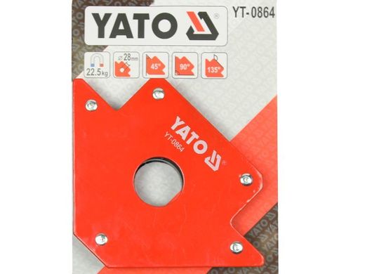 Струбцина магнітна для зварювання YATO YT-0864 22.5 кг (YT-0864) фото