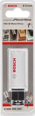Биметаллическая коронка Bosch Progressor for Wood&Metal, 22 мм (2608594201) фото