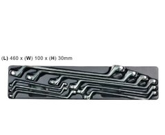 Набор накидных ключей Whirlpower 6-27 мм, 9 шт, ложемент (ukr23311) фото