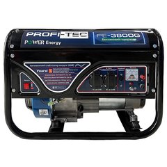 Бензиновый генератор для дома PROFI-TEC PE-3800G (3.8 кВт, ручной стартер) (pt5160) фото