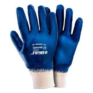 Перчатки Intertool ПВХ 60/40 черные (SP-0125) (9443401) фото