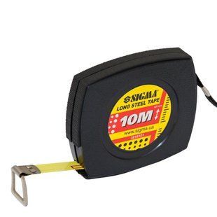 Рулетка Sigma стальная лента 10м*10мм (3816101) (3816101) фото