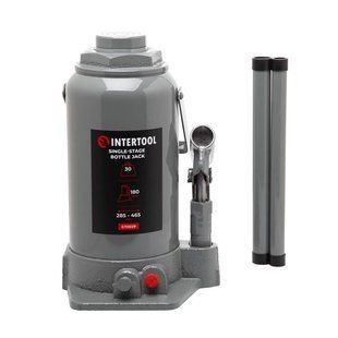 Домкрат "стовпчик" одноштоковий 30т, 285-465 мм INTERTOOL GT0029 (GT0029) фото