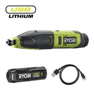 Аккумуляторное долото для резьбы по дереву Ryobi USB Lithium RPC4-120G 4В (АКБ 2.0 Ач) (5133005640) фото