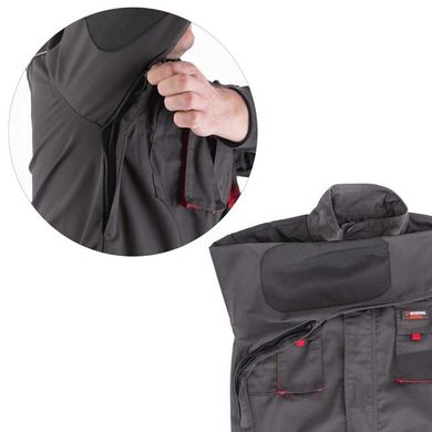 Куртка рабочая 80 % полиэстер, 20 % хлопок, плотность 260 г/м2, XXXL INTERTOOL SP-3006 (SP-3006) фото