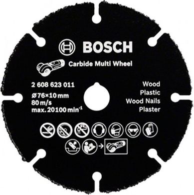 Диск відрізний Bosch Multi Wheel HM, 76 * 1 * 10 мм (2608623011) фото
