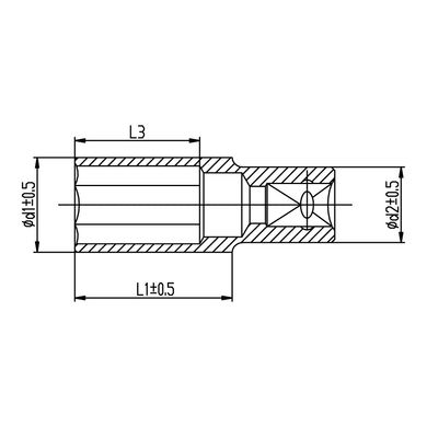 Насадка шестигранна довга 1/2 "30мм CrV ULTRA (6072302) (6072302) фото