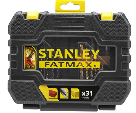 Набор бит и сверл Stanley TITANIUM, 31 шт, кейс (STA88540) (STA88540) фото