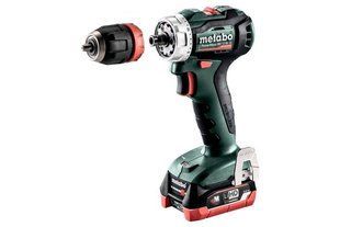 Акумуляторний шурупокрут Metabo PowerMaxx BS 12 BL Quick LiHD 2x4.0 Ач (601039800) фото