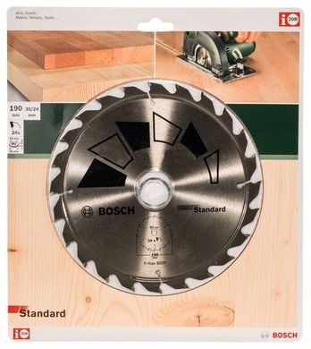 Циркулярный диск Bosch Standard 190*30/24*24T (2609256820) фото