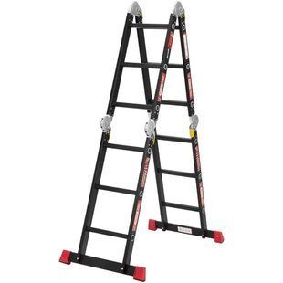 Лестница-трансформер алюминиевая Квітка PRO Heavy Duty (4х3 ступени) (110-9039) (110-9039) фото