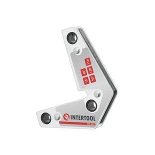 Угольник магнитный для сварки, 15&deg;, 60&deg;, 90&deg;, 120&deg;, 11 кг, 75*85 мм INTERTOOL MW-0007 (MW-0007) фото