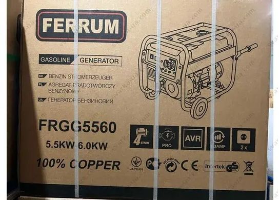 Бензиновий генератор FERRUM FRGG5560 5,5/6 кВт (FRGG5560) фото