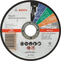 Диск відрізний Bosch Multi Construction прямий 125 * 1,6 мм (2608602383) фото