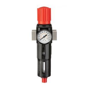 Фильтр для очистки воздуха с редуктором 3/4", 5мкм, 2600 л/мин, металл, профессиональный (PT-1417) фото