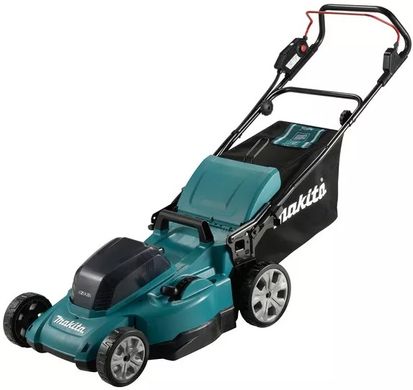 Аккумуляторная газонокосилка бесщеточная Makita DLM480CT2 (2акум.18В 5Аг/зарядний) (DLM480CT2) фото