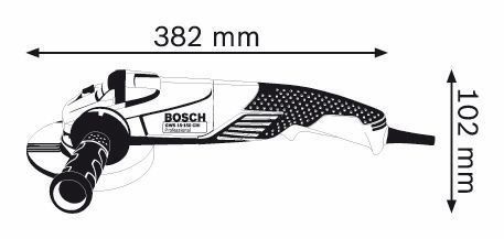 Кутова шліфмашина Bosch GWS 15-150 CIH (0601830522) фото