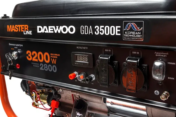 Бензиновый генератор Daewoo GDA 3500Е (GDA 3500Е) фото