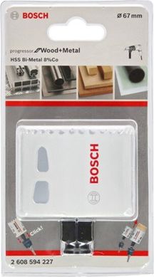 Биметаллическая коронка Bosch Progressor for Wood&Metal, 67 мм (2608594227) фото