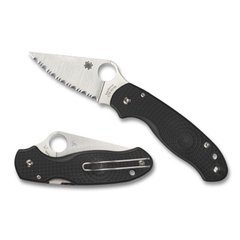 Нож складний Spyderco Para 3 FRN, серрейтор (C223SBK)