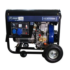 Дизельний генератор для дому PROFI-TEC PE-5700DE (5.7кВт, електростартер) (pt5189) фото